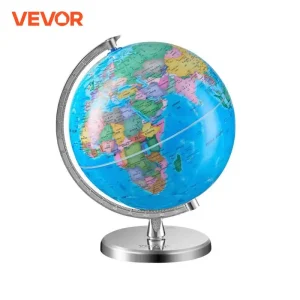 VEVOR Rotating 360° World Globe Spins Stand 8 in/203.2 mm